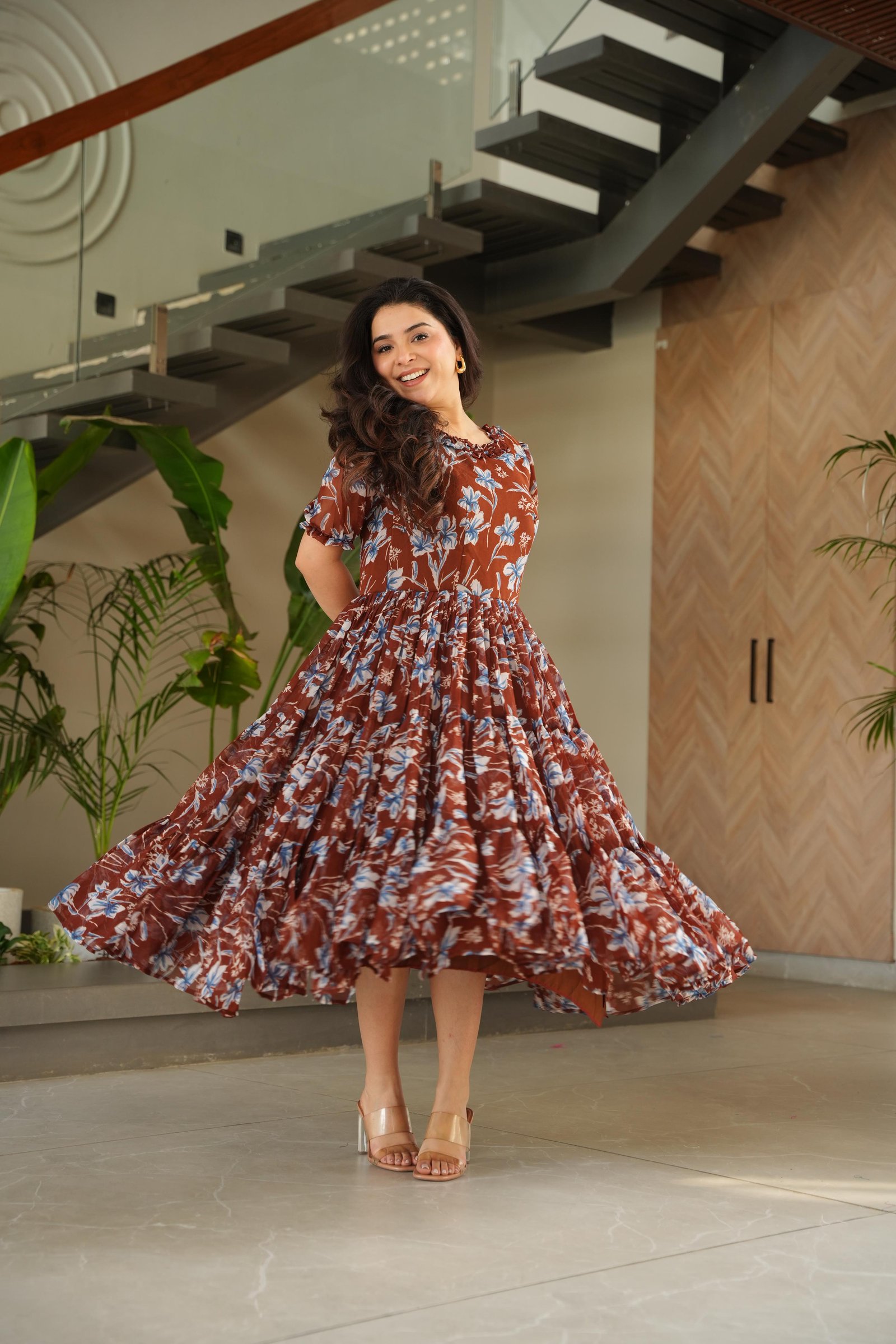 Premium georgette readymade gown